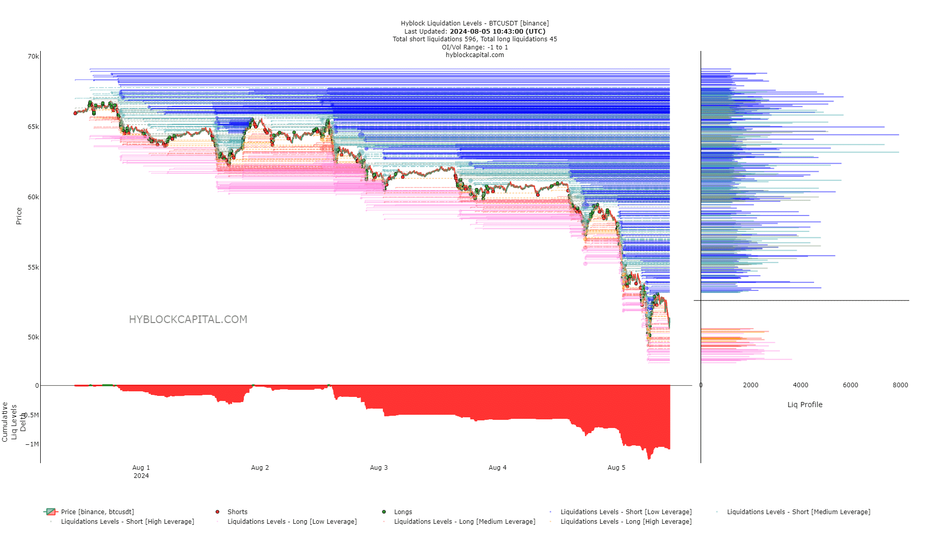 Bitcoin Liquidation Levels