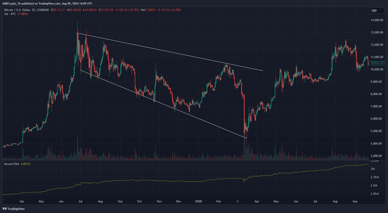 Bitcoin 1-day TradingView