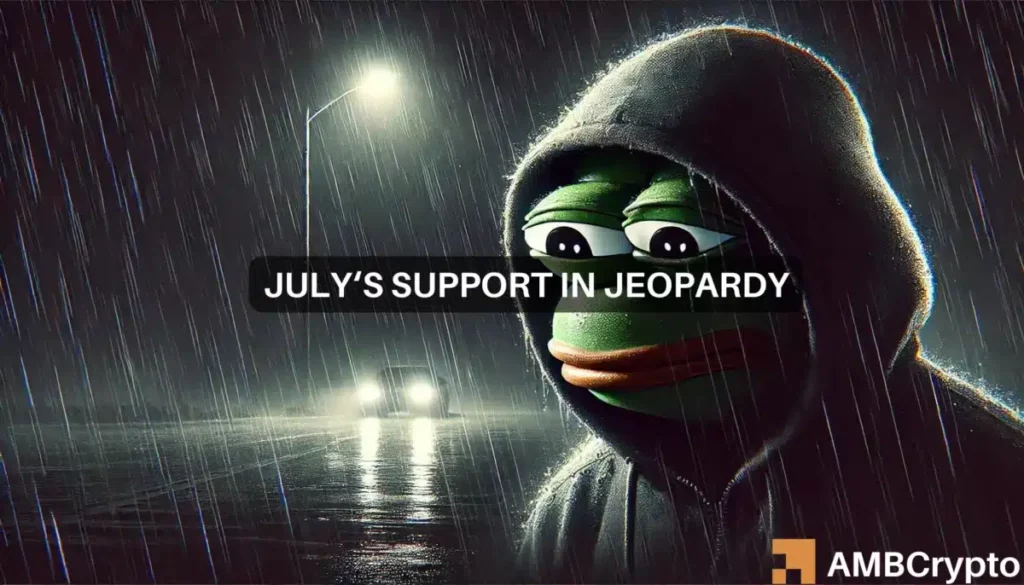 PEPE price prediction: Another 20% drop likely in August?