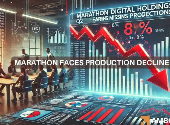 Bitcoin mining firm Marathon Digital misses Q2 projections, shares drop 8%