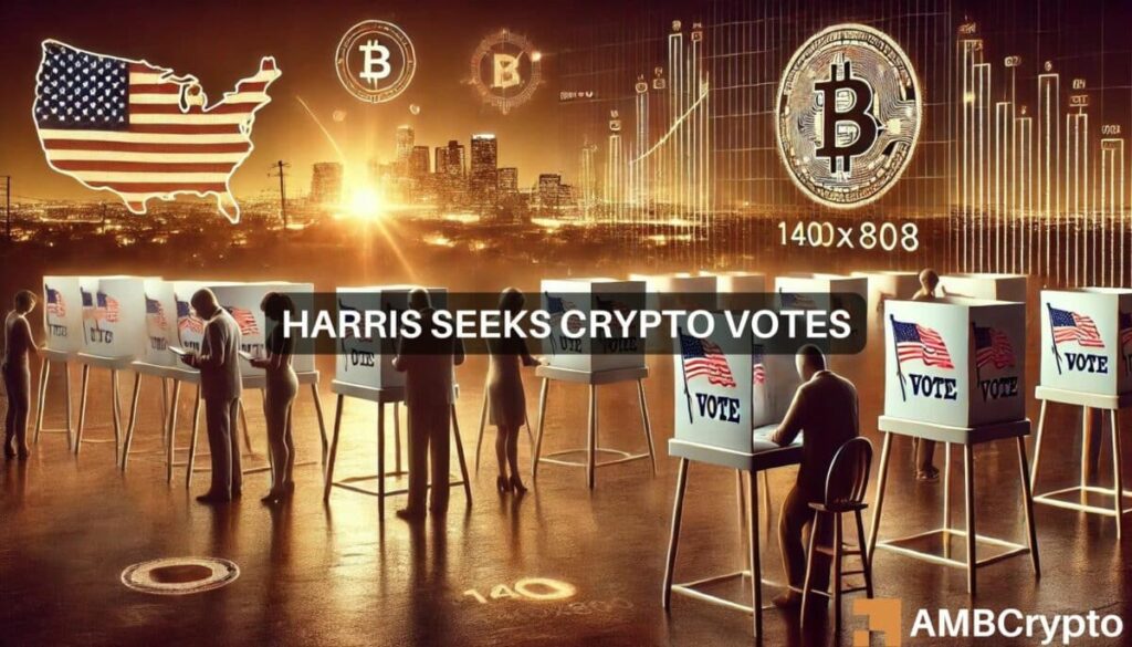 Harris aide hints at crypto support as Trump takes 7-point lead in polls