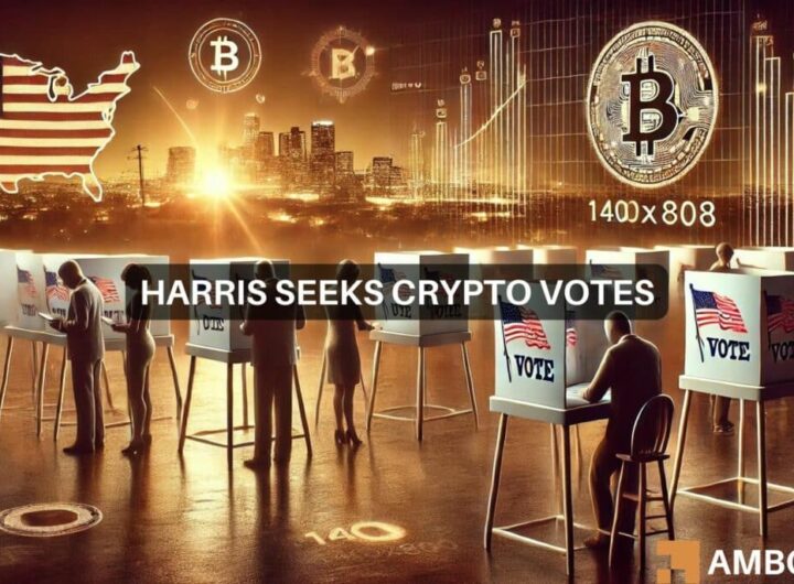 Harris aide hints at crypto support as Trump takes 7-point lead in polls