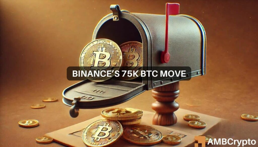 Bitcoin: Binance moves 75,177 BTC – Is a major sell-off incoming?