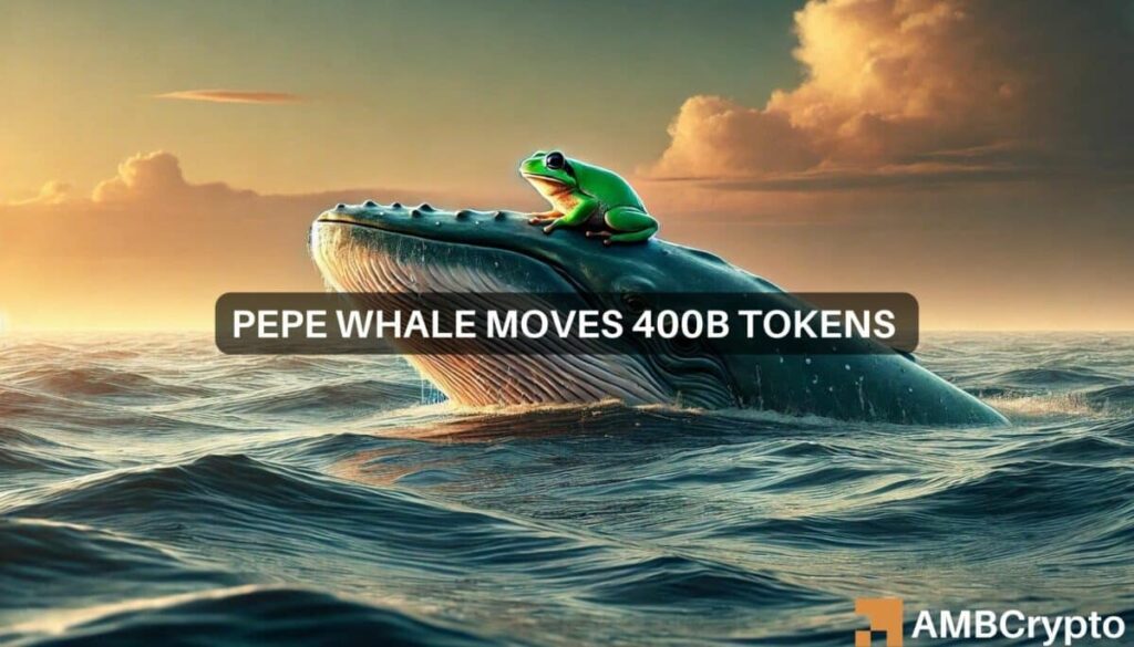 PEPE sell-off incoming? Whale moves 400 billion tokens to Binance