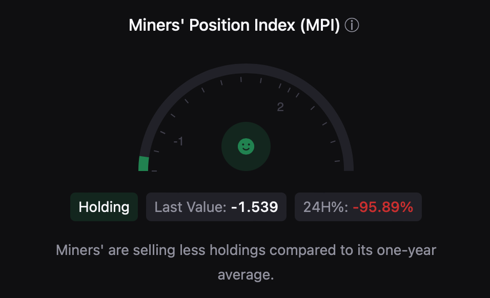 Bitcoin's MPI as green