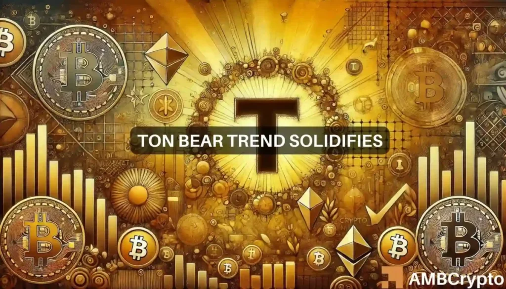 Toncoin to fall below ? Why traders expect further losses