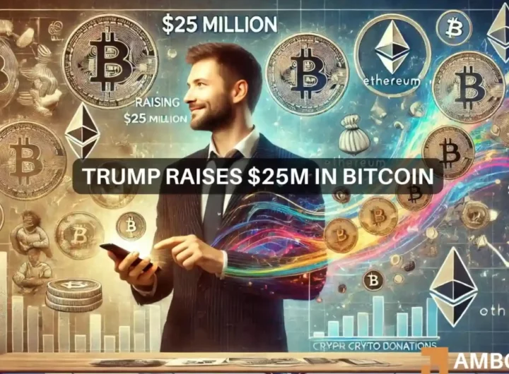 Trump campaign launches BTC sneakers, hits M crypto donations