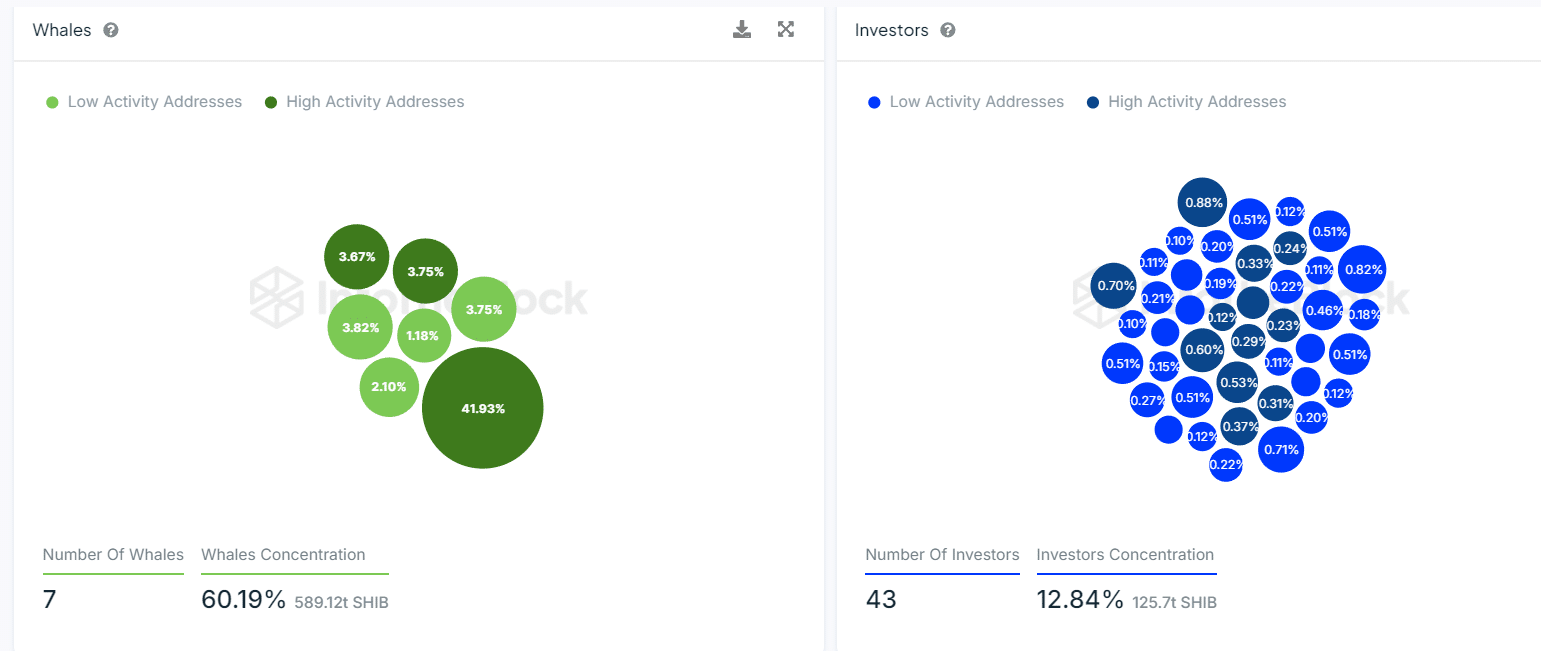 SHIB whales concentration