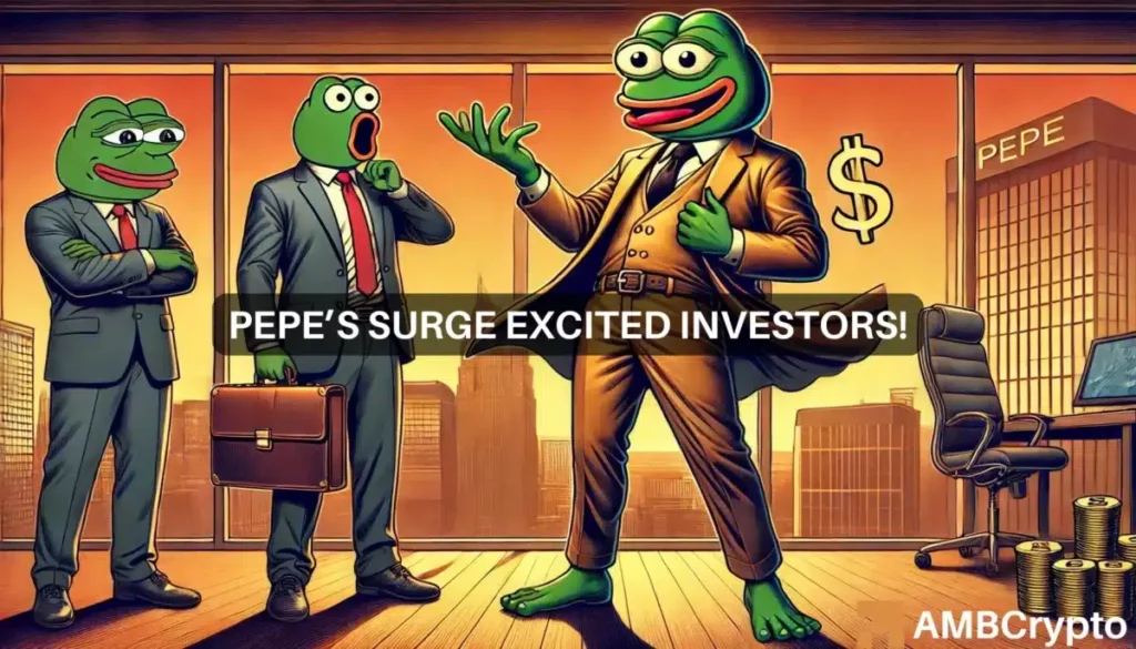 PEPE surges 13% in 24 hours: Is the memecoin turning bullish again?