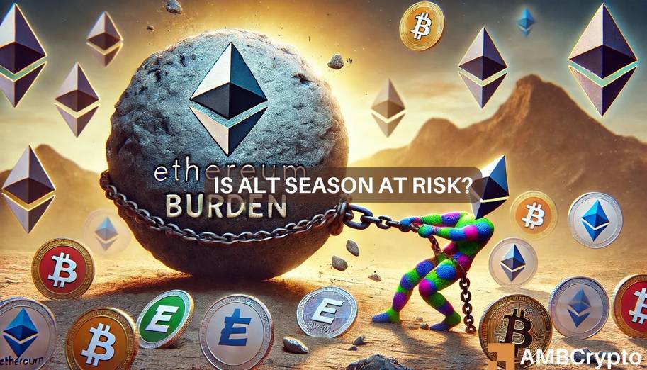 Is altcoin season at risk? Analyst flags Ethereum’s underperformance