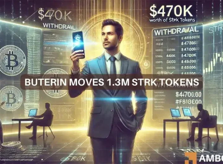 Vitalik Buterin moves nearly 1.3 mln STRK: Altcoin reacts