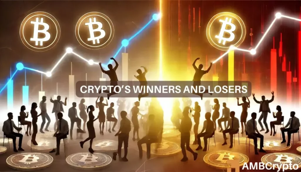 Crypto market’s weekly winners and losers – STRK, HNT, DOGS, and ATOM