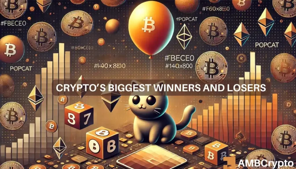 Crypto market’s weekly winners and losers – POPCAT, TAO, HNT, and STRK