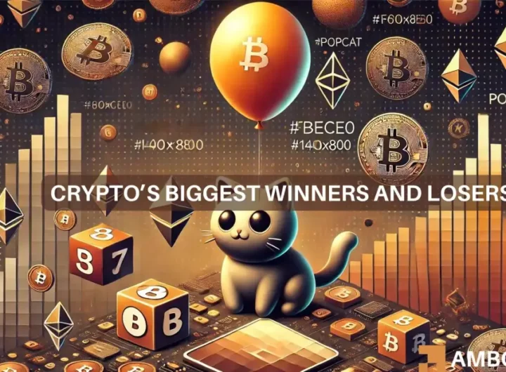 Crypto market’s weekly winners and losers – POPCAT, TAO, HNT, and STRK