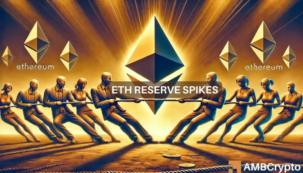 Ethereum exchange reserves jump by over 100,000 ETH – Time to worry?