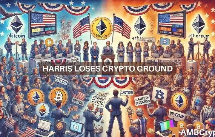 Harris trails as Trump wins over crypto community –  What’s next?