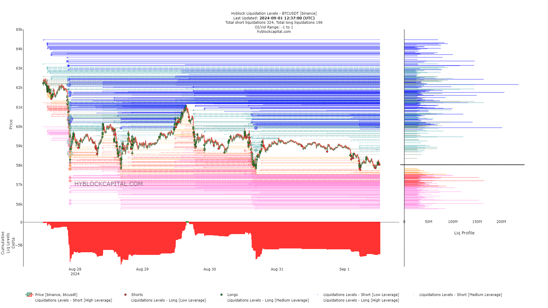 Bitcoin Liquidation Levels