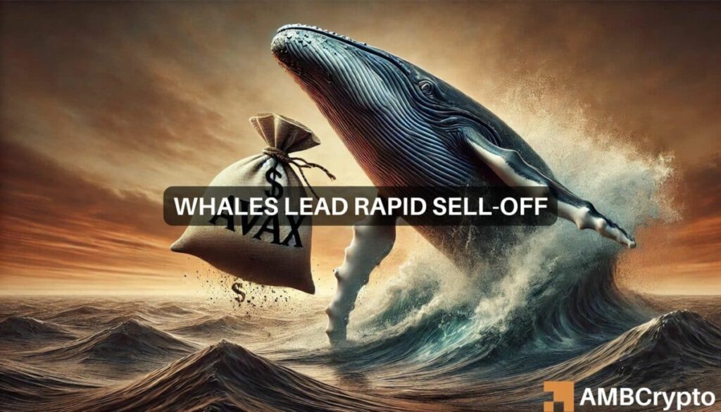 AVAX alert: Why a drop to  could be near as whales exit the market