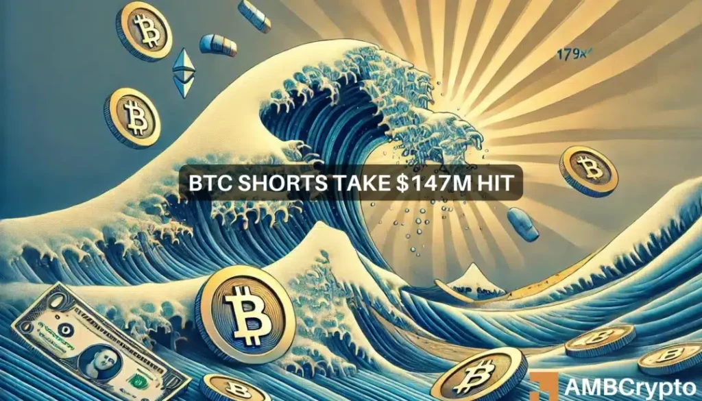 Crypto shorts worth 7M squeezed – Will Bitcoin go past K?