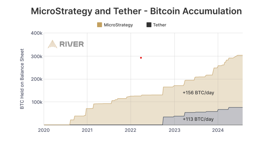 Microstrategy leading BTC holding