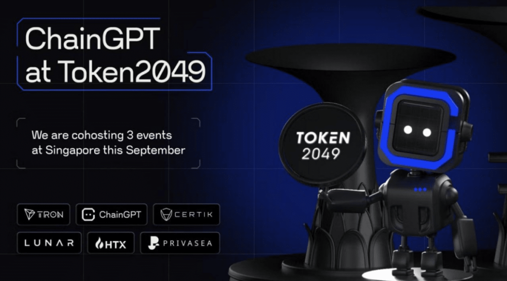 ChainGPT Leads Web3-AI at Token2049 Singapore: Collaborating with Tron, Certik, and More!