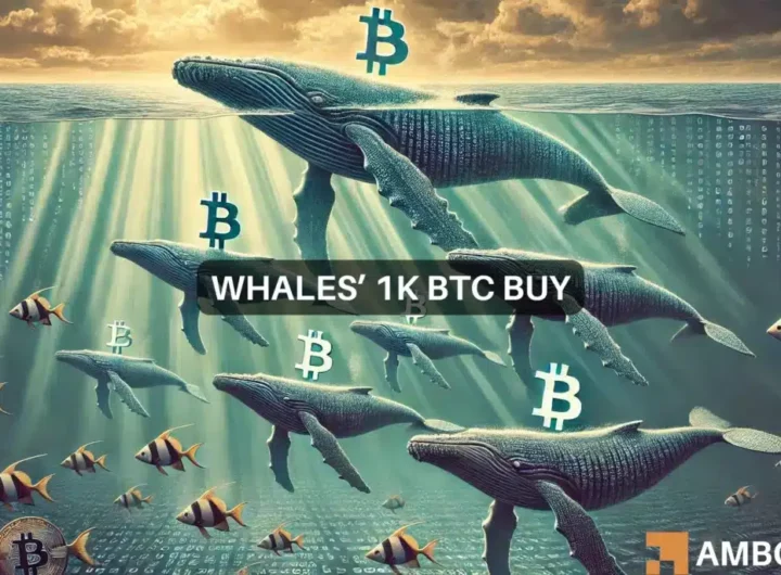 Bitcoin whales continue to impact BTC amidst 1K token move