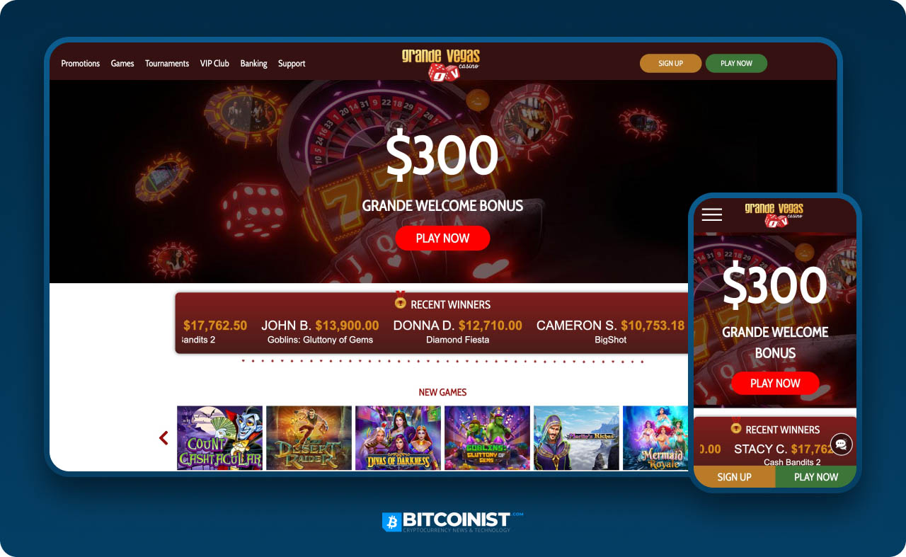 GrandeVegas Top Real Money Online Casino