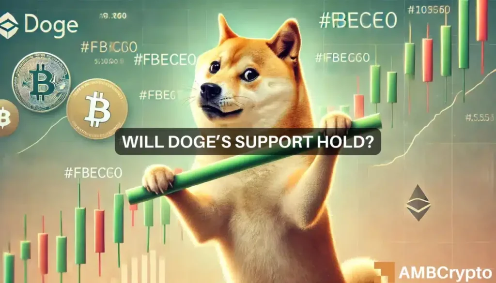 Dogecoin at a crucial support level: Will DOGE fall to alt=