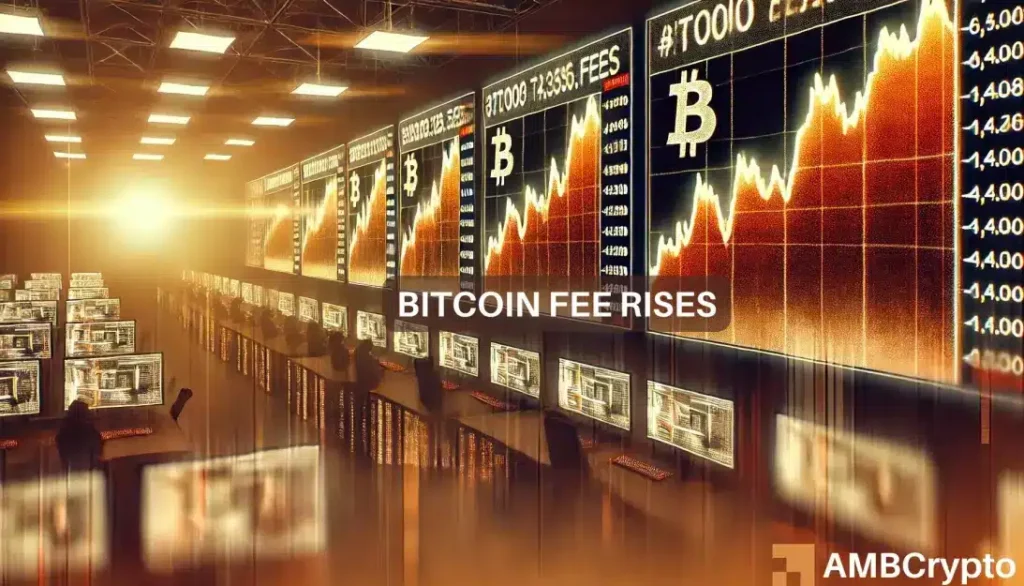 Bitcoin fees surge over 200% as Runes transactions drive network activity