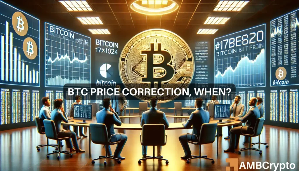 Why Bitcoin might see a correction despite the recent surge