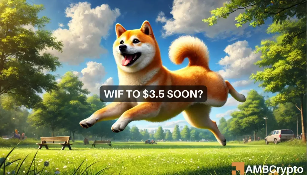 dogwifhat rises 53% in 30 days: .5 on the horizon for WIF?