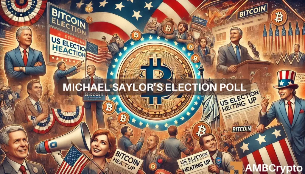 Michael Saylor’s poll picks Trump for Bitcoin: 91% agree!