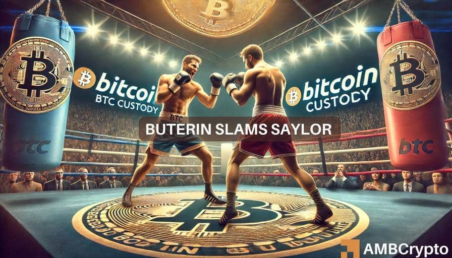 Buterin labels Saylor’s Bitcoin custody comment as ‘insane’ – Why?