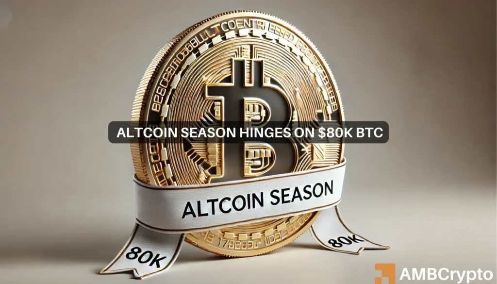 Altcoin season on hold? Here’s why BTC must hit K to spark an alt rally