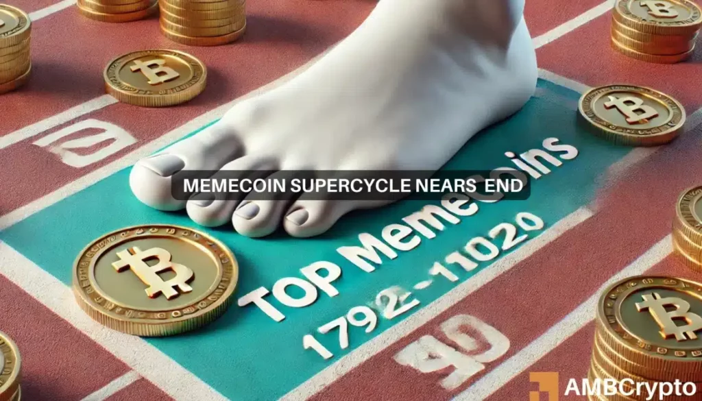 Memecoins stumble as BTC breaks K : Is this the end of the supercycle?