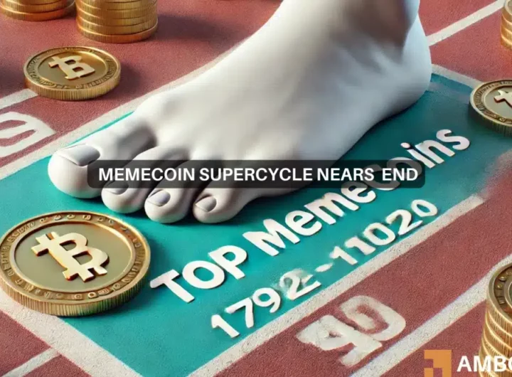 Memecoins stumble as BTC breaks K : Is this the end of the supercycle?