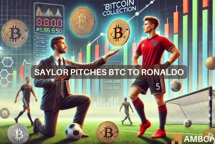 Michael Saylor: Cristiano Ronaldo should start a ‘Bitcoin collection,’ as…