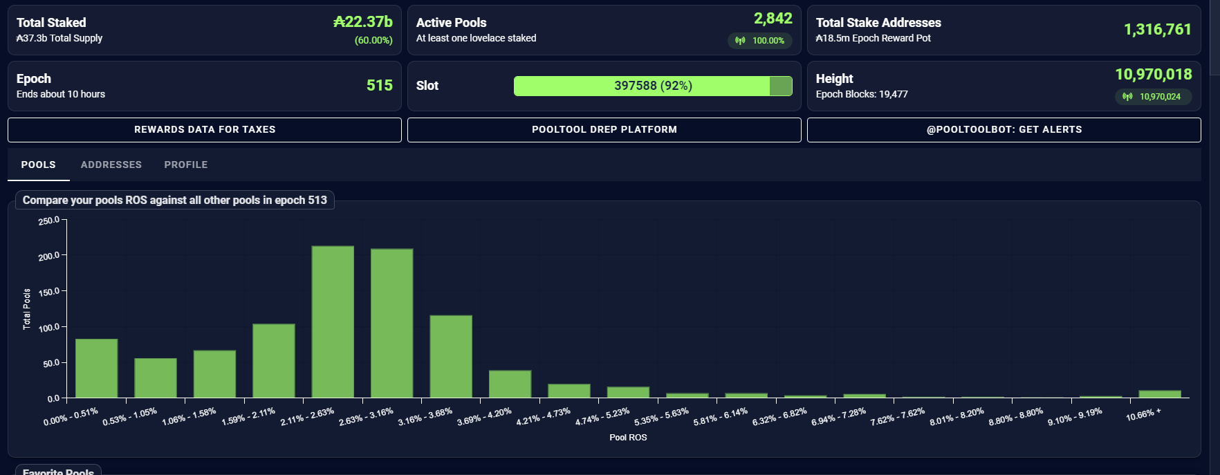 Cardano stake pool operators | Source: Cardano PoolTool