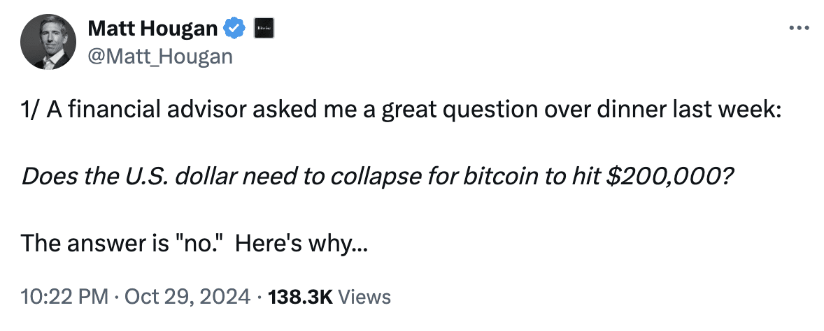 Bitcoin election update