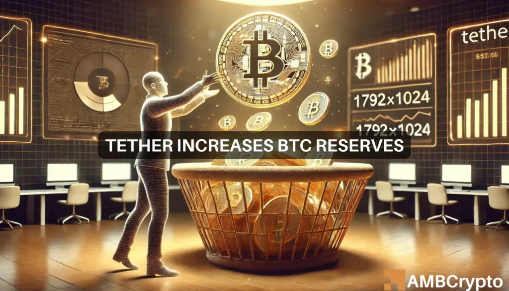 Tether’s .58B Bitcoin reserves: A move to strengthen USDT?