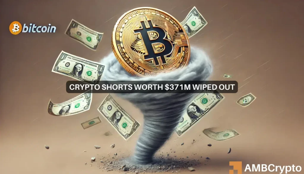 1M in crypto shorts wiped out as Bitcoin hits k: Is K the next stop?