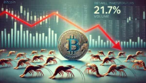 Retail Leaves Bitcoin: Shrimp Volume Crashed 21.7% In Past Month