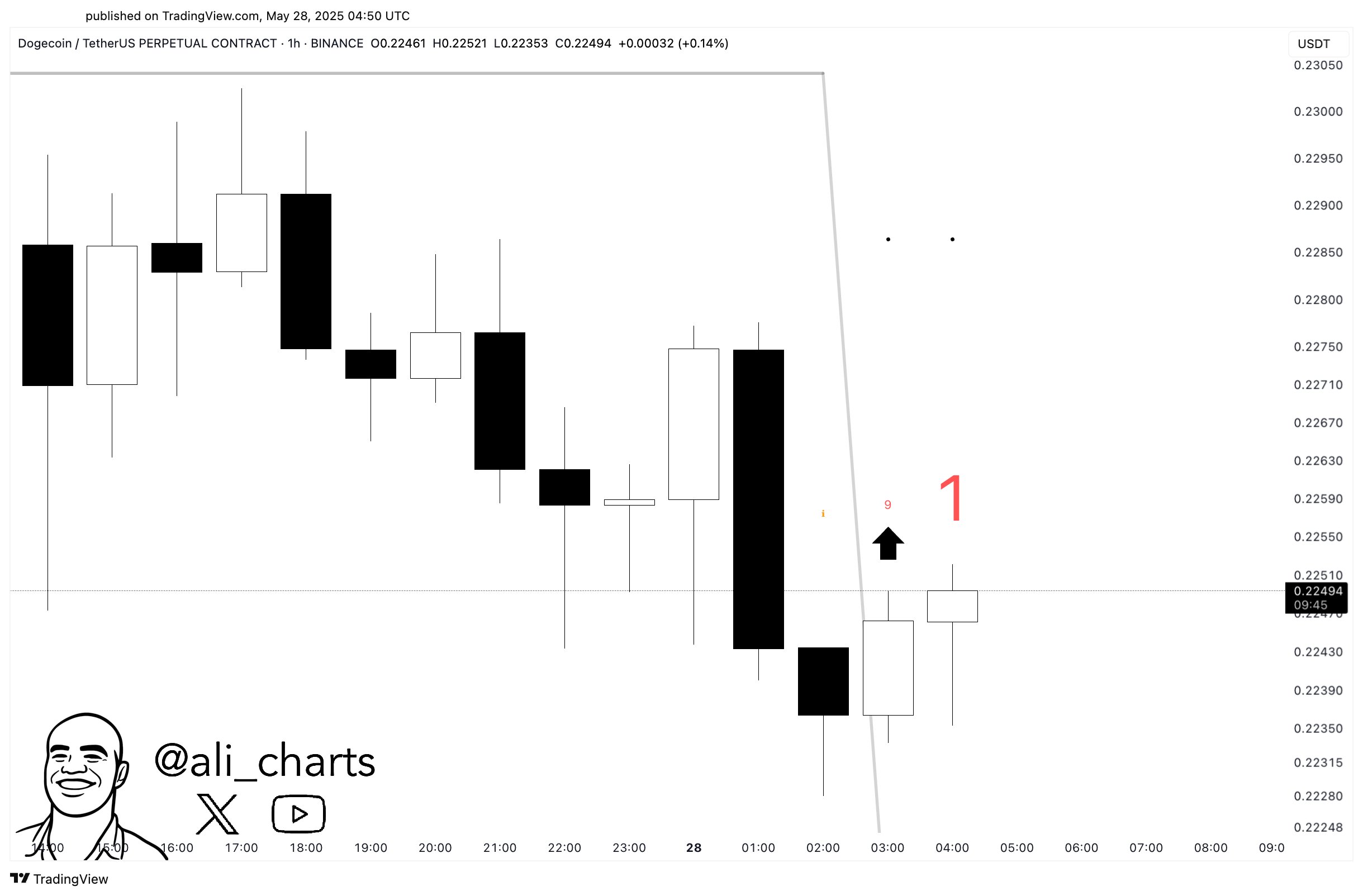 DOGE TD buy signal