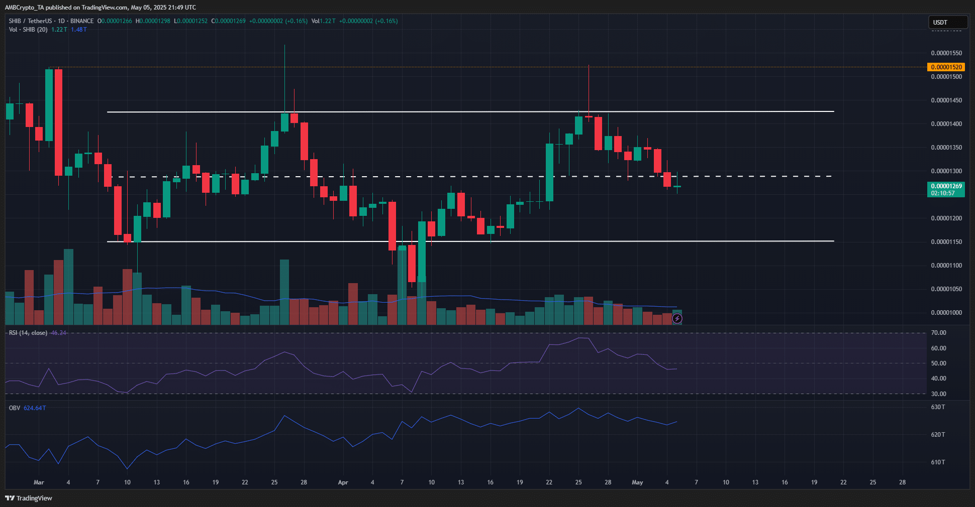 Shiba Inu 1-day TradingView