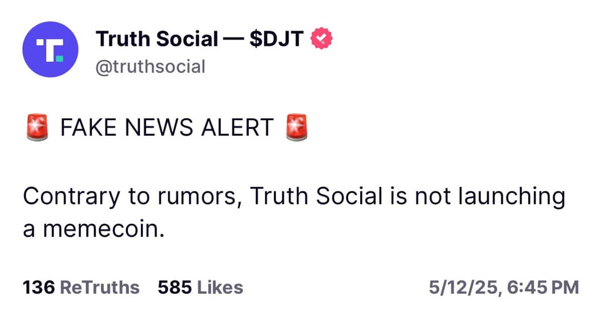 Truth Social memecoin