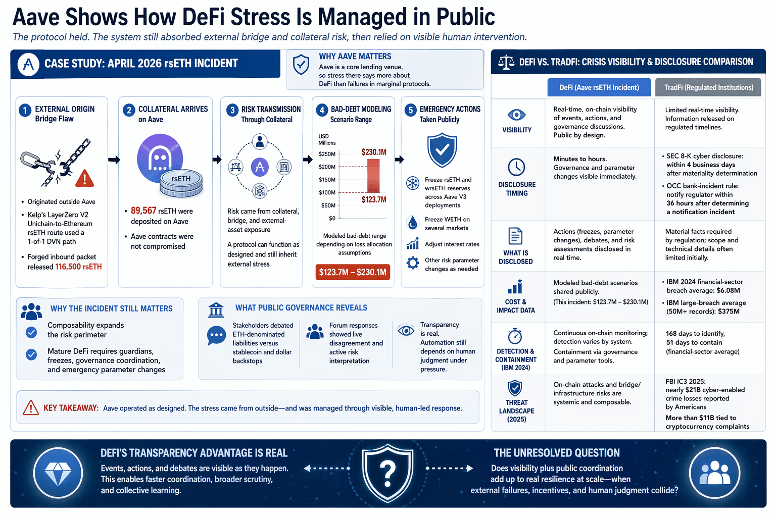 Aave shows how DeFi stress is managed in public