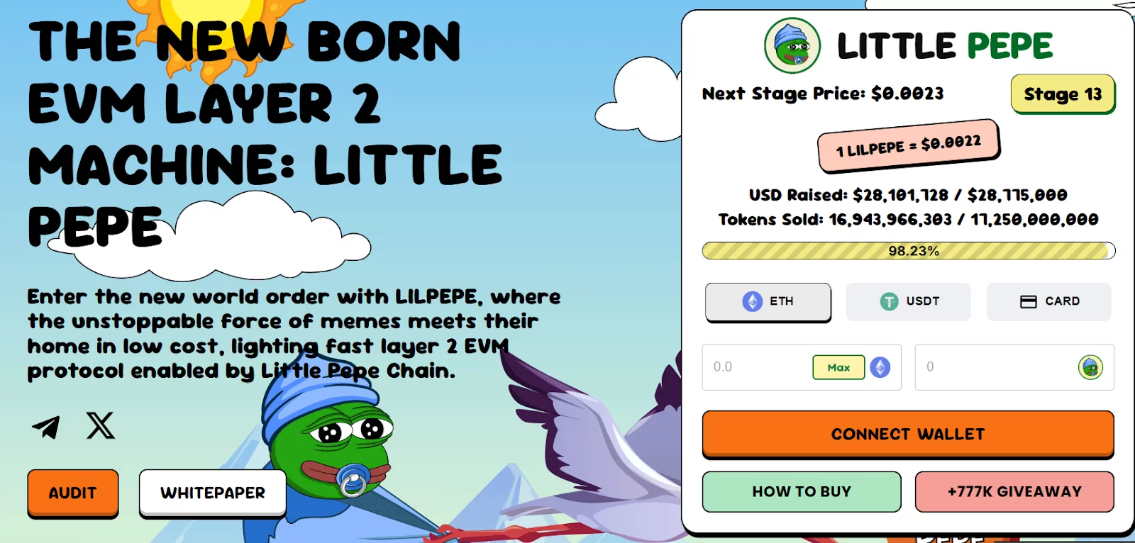 Little Pepe raises $28 million in presale, stage 13 is almost sold out - 2