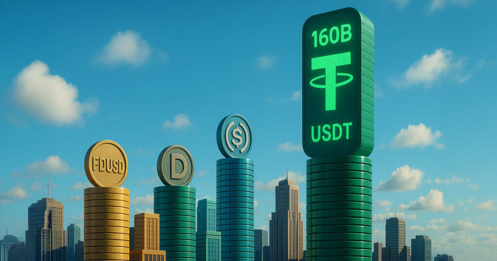Tether mints $2 billion in USDT as supply reaches a record-breaking $160 billion