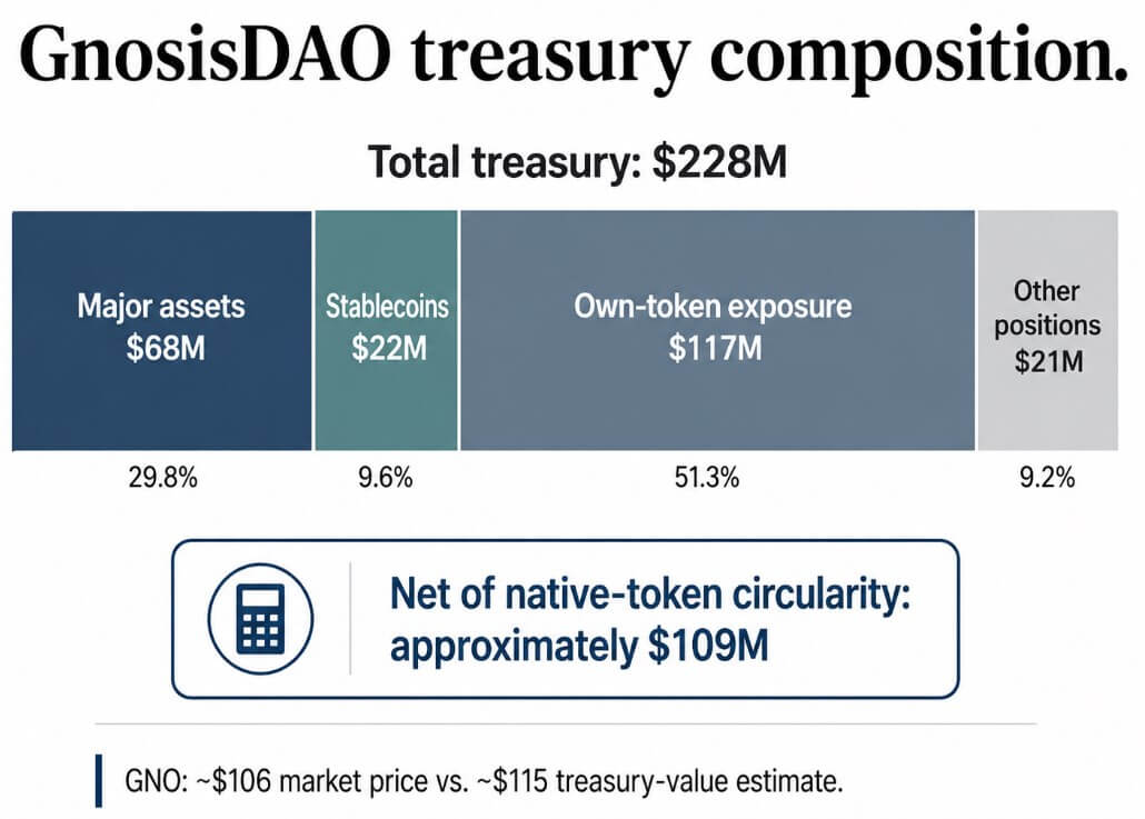 Gnosis DAO treasury composition