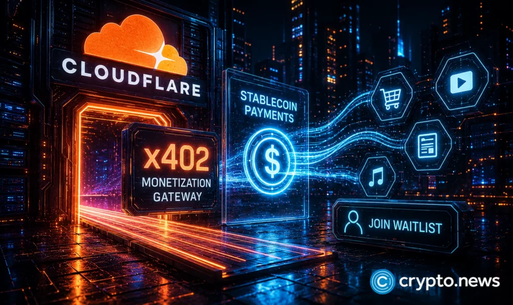 Cloudflare opens waitlist for x402 stablecoin monetization gateway Cloudflare opens waitlist for x402 stablecoin monetization gateway